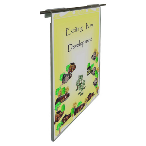 Hook on acrylic pocket to suit 6mm rod or bar